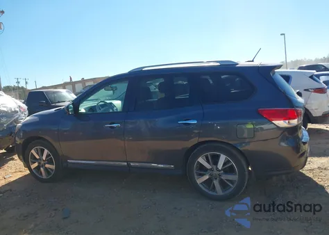 2014 Nissan Pathfinder Platinum from USA, damaged, VIN 5N1AR2MM7EC734624